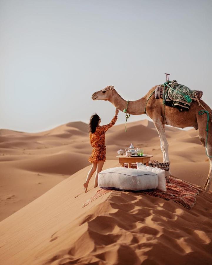 Camel Trekking Desert Camp Merzuga Kültér fotó